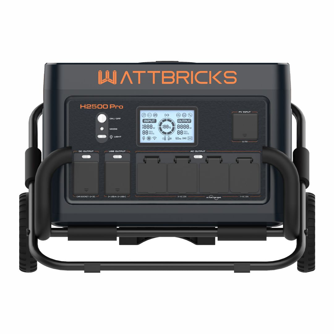 WATTBRICKS H2500PRO High Power Portable Power Station 2500W | 2048Wh